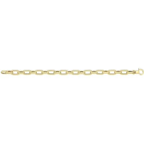 9ct Yellow Gold Ladies' 7.5 Inch Hollow Bracelet 6g